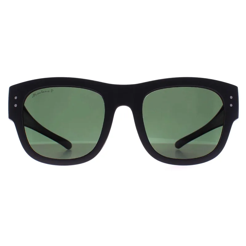 Square Matte Grey G15 Polarized FO7 Fit Over Glasses Sunglasses - montana
