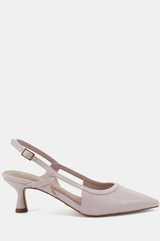 WIDE FIT HALO Twist Detail Slingback Court - Novo