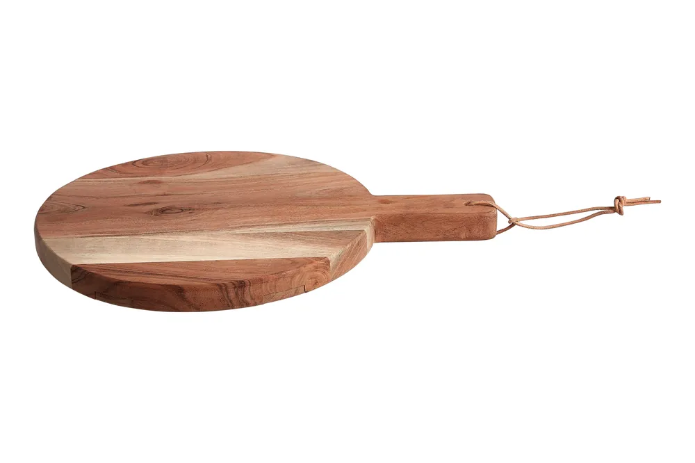 Socorro Extra Small Round Acacia Wood Board - Orsina