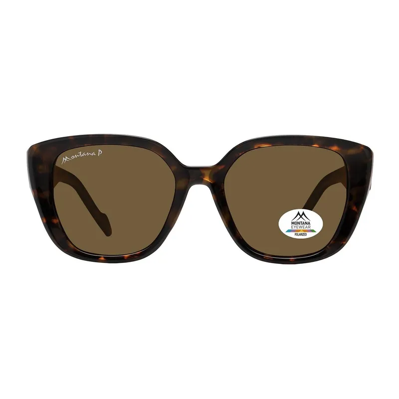 Square Tortoise Brown Polarized MP180 - montana