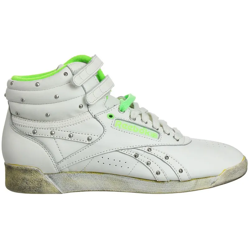 Freestyle Hi Vintage White Trainers - Reebok