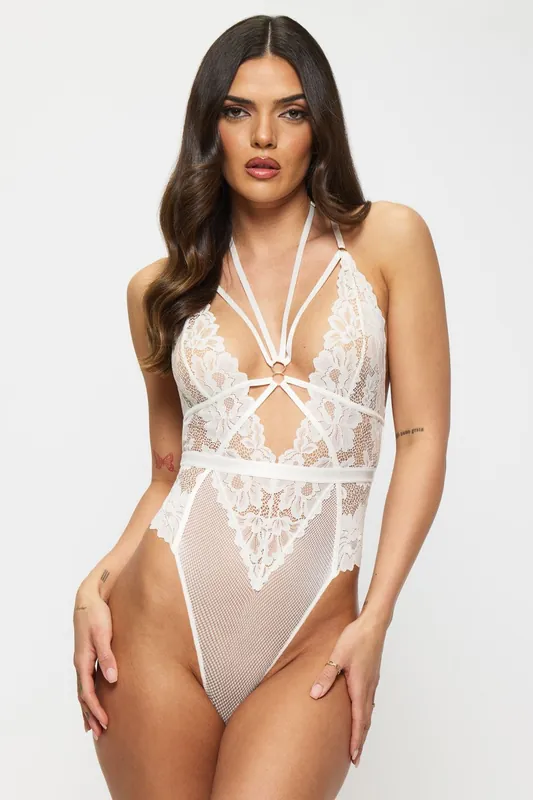 Bridal Confession Lace Crotchless Lingerie Body - Ann Summers