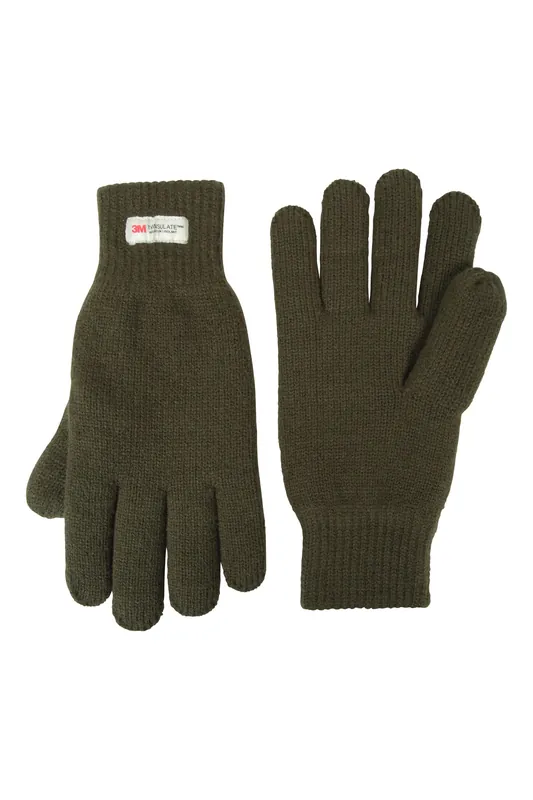 Double Lined Warm Soft Lightweight Knitted Skiing Winter Gloves - Mountain Warehouse