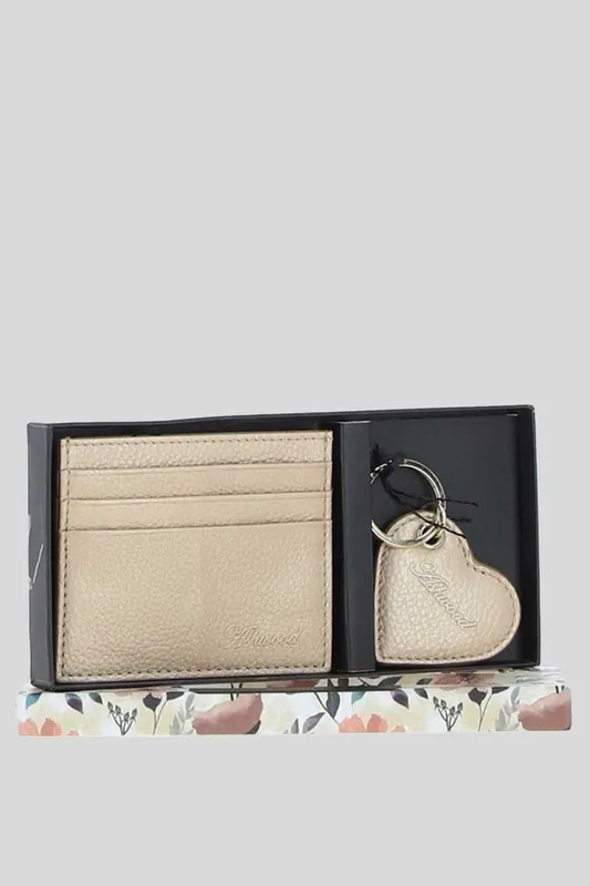 Real Leather Card Holder & Key Ring Gift Set - Ashwood Leather