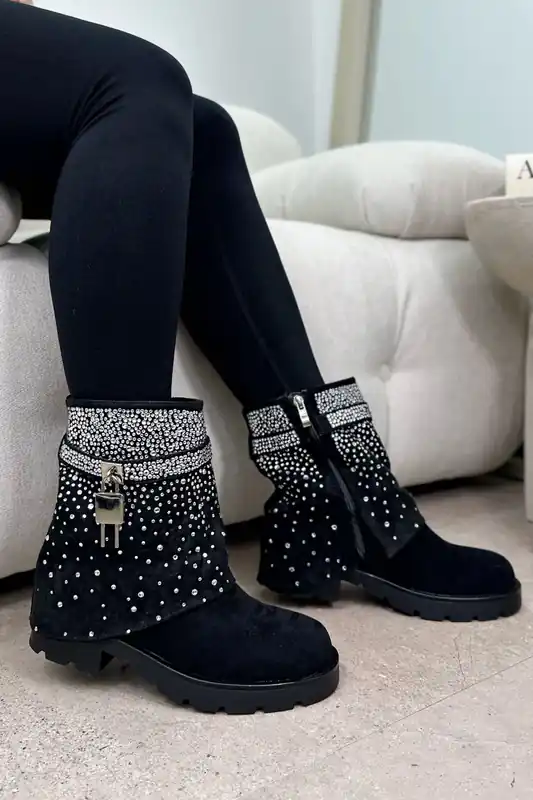 Crystal Starlight Ankle Boots - Love Lemonade