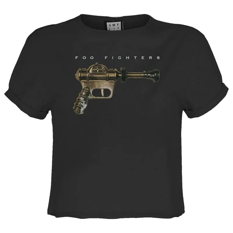 Ray Gun Foo Fighters Crop T-Shirt