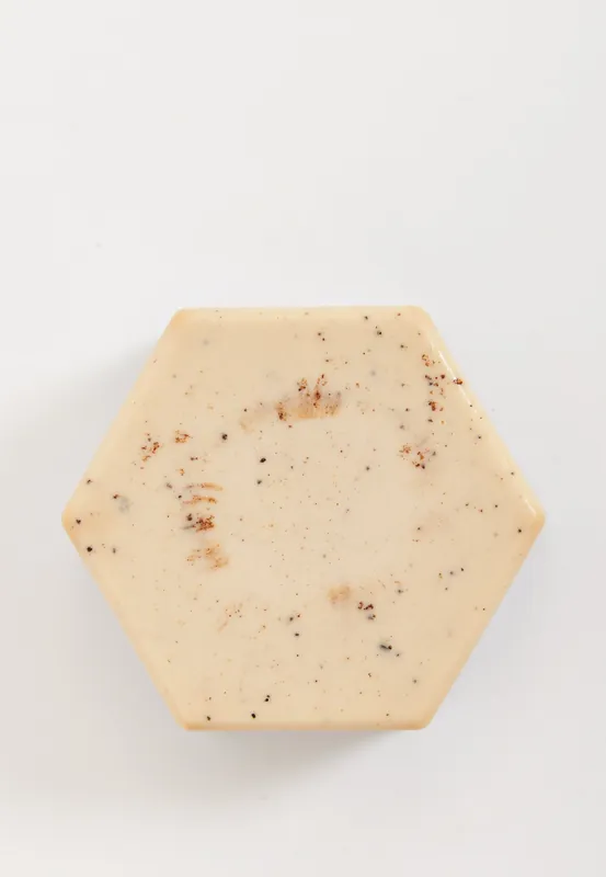 Coffee Ground Hexagonal Handmade Soap - Liquorish