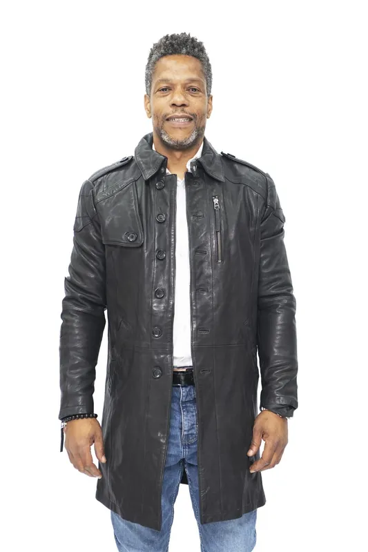 Leather Trench Coat-Hamburg