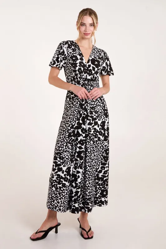 Twist Front Maxi Dress - Blue Vanilla