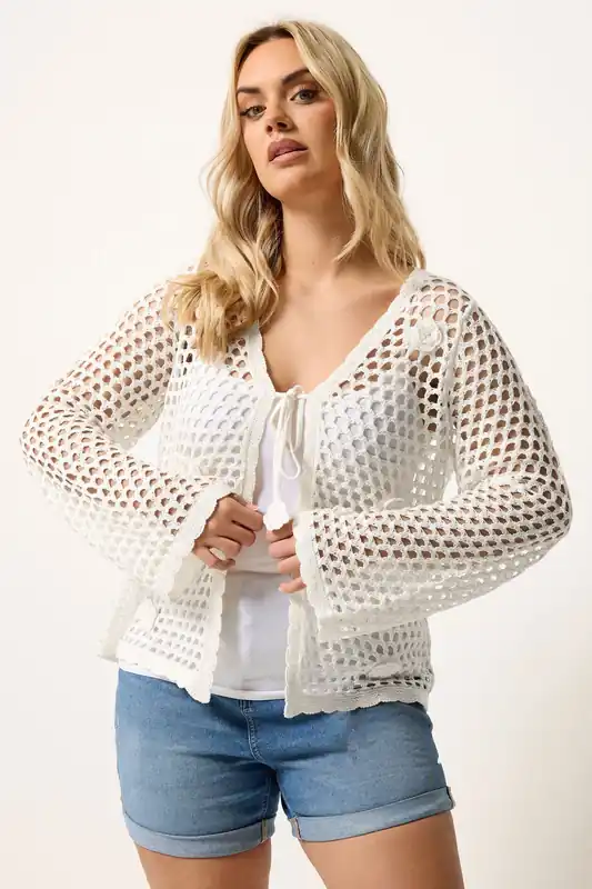 Flower Applique Cardigan - Yours