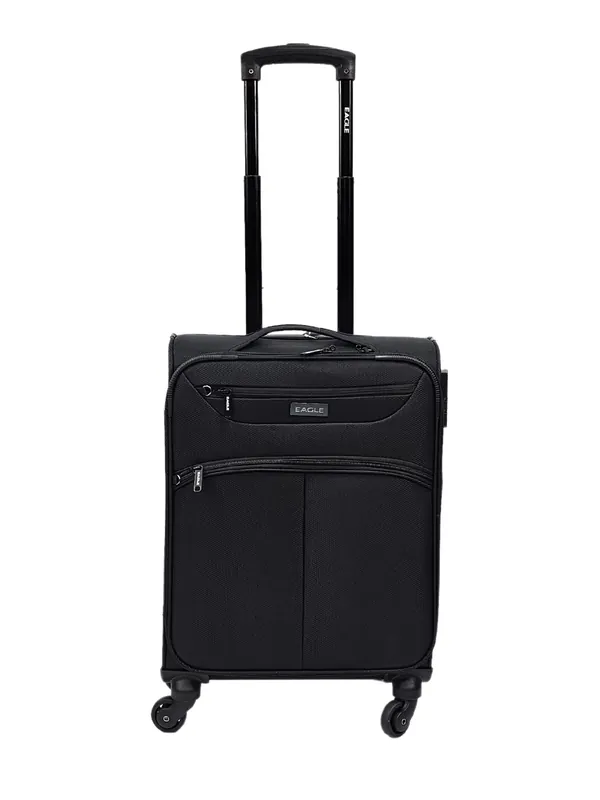 Soft Case Suitcase 4 Wheels Zipped Compartments - TruClothing