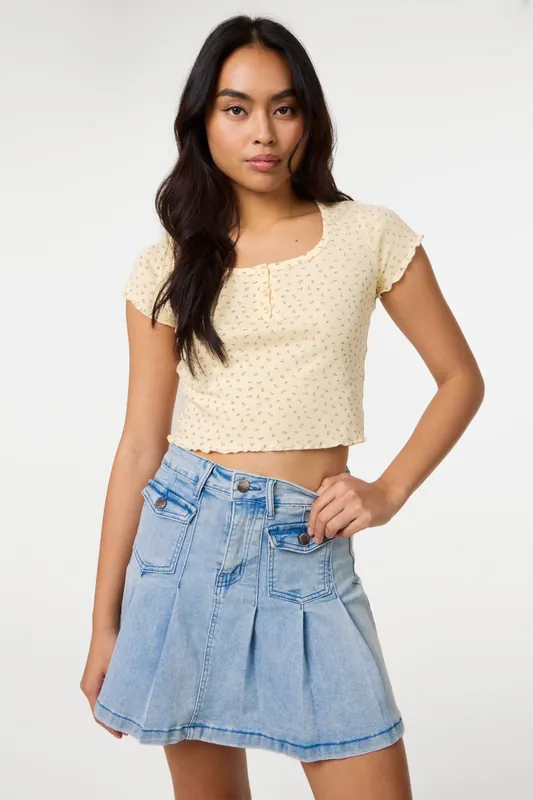 Lemon Ditsy Print T-Shirt
