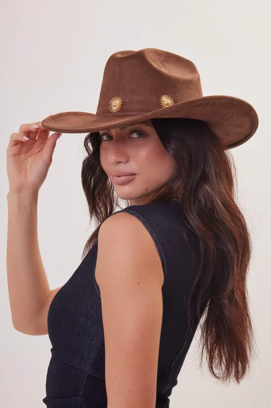 Cowboy Hat in with Daisy Studs - My Accessories London