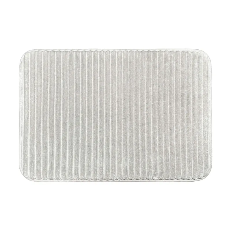 Ribbed Memory Foam Non Slip Bath Mat - Allure Bath Fashions