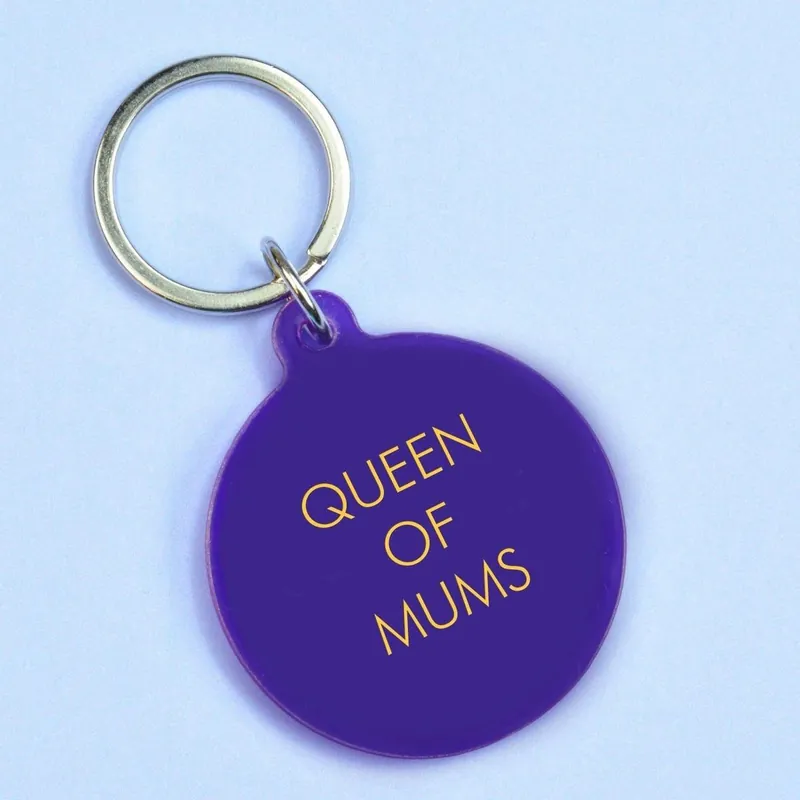 Queen of Mums Keyring - Flamingo Candles