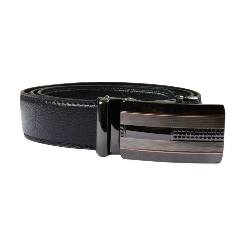 Leather Ratchet Belt Automatic Click Buckle Adjustable Trim to Fit - TruClothing