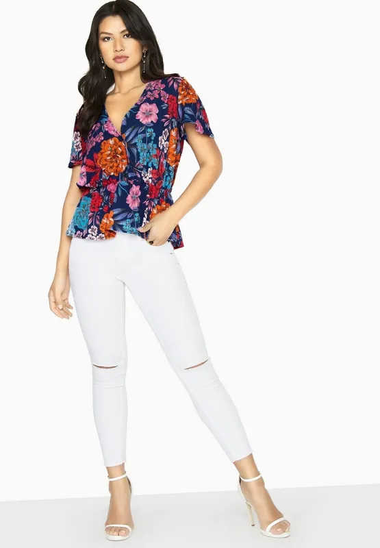 Jackson Mock Wrap Blouse - Girls On Film