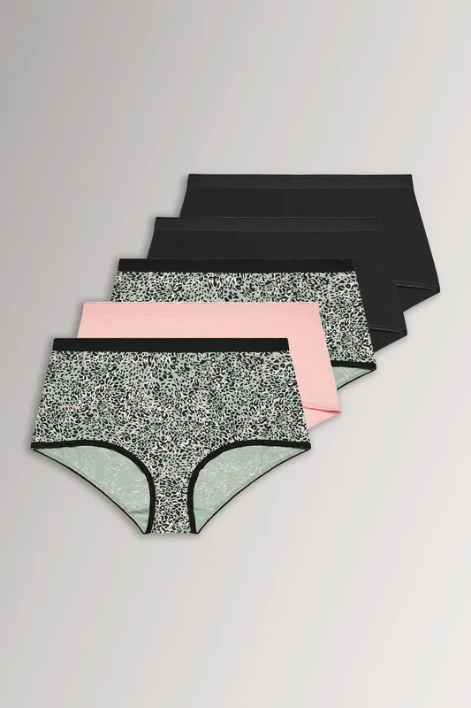 5 Pack Animal High Waisted Full Briefs - Yours