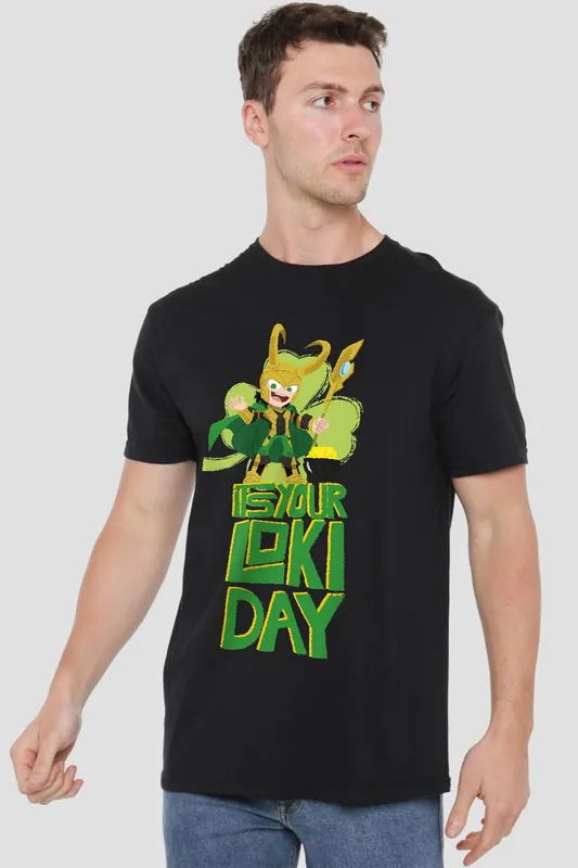 Loki St Patrick'S Day Loki Day Mens T-Shirt Black