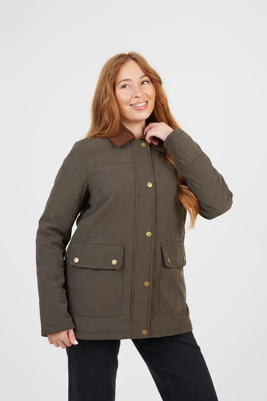 Twill Jacket with Cord Collar - Brave Soul