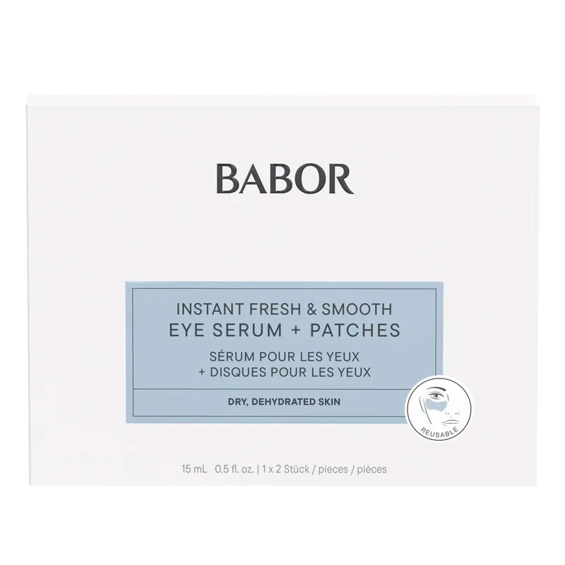 Skinovage Instant Fresh & Smooth Eye Serum 15ml + Patches - BABOR