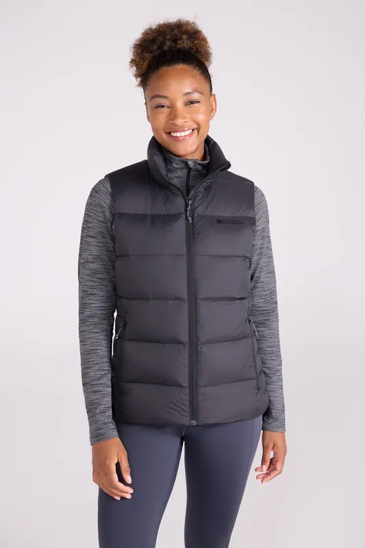 Stratus' Water Resistant Warm Down Filled Packable Lightweight Gilet - Mountain Warehouse