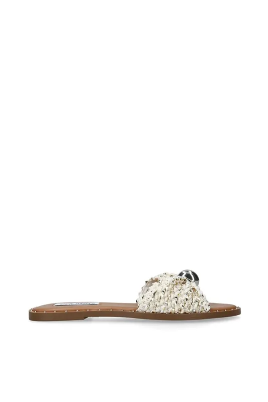 Dipsy Cream' Fabric Sandals - STEVE MADDEN
