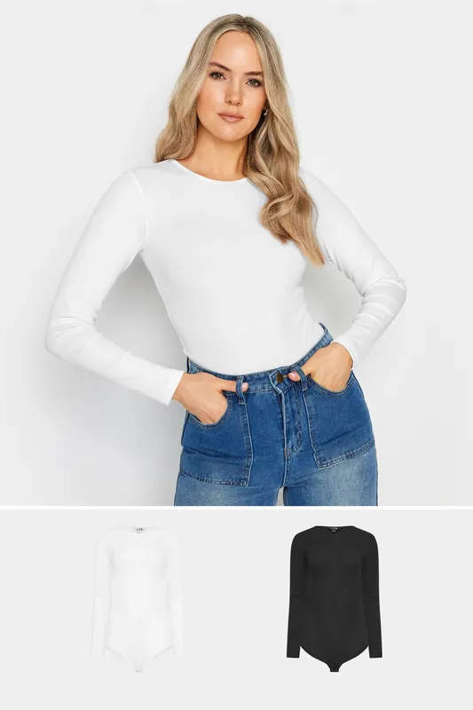 Tall 2 Pack Long Sleeve Bodysuits - Long Tall Sally
