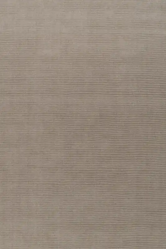 Natural Wool Plush Pile Soft Grey Solid Colour Living Room Area Rug - Kukoon