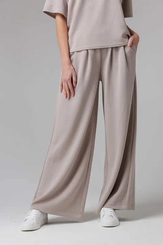 Luxe Wide Leg Draped Trouser - French Connection