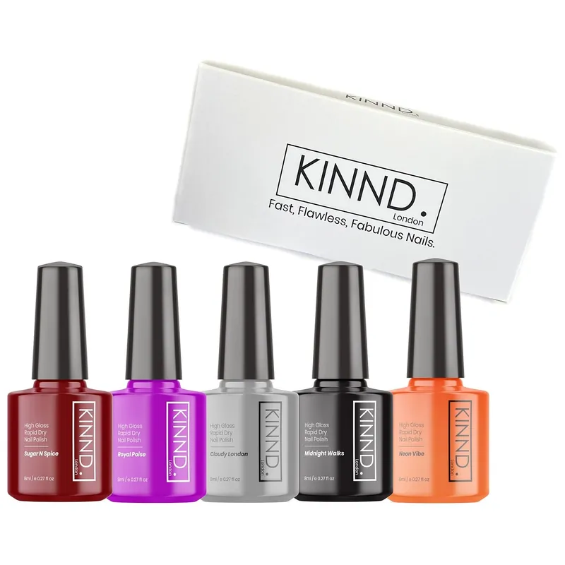 Quick Dry Nail Polish Winter Gift Set - 5 x 8ml