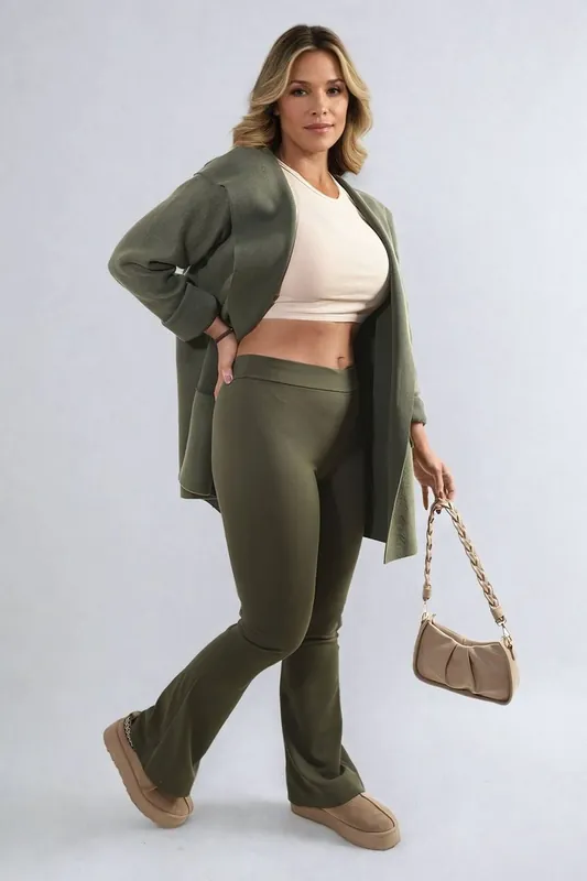 Jessica High Waisted Flare Leg Trouser - IKRUSH