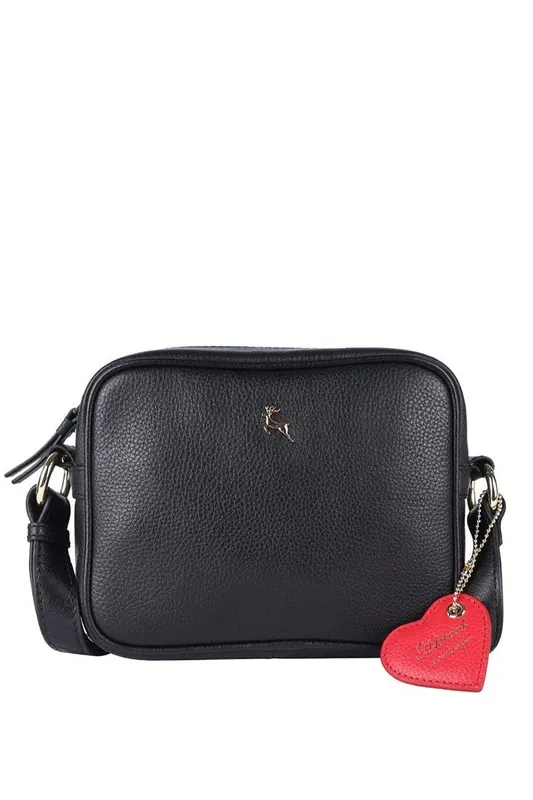 'Haute' Zip Top Real Leather Cross Body Bag - Ashwood Leather