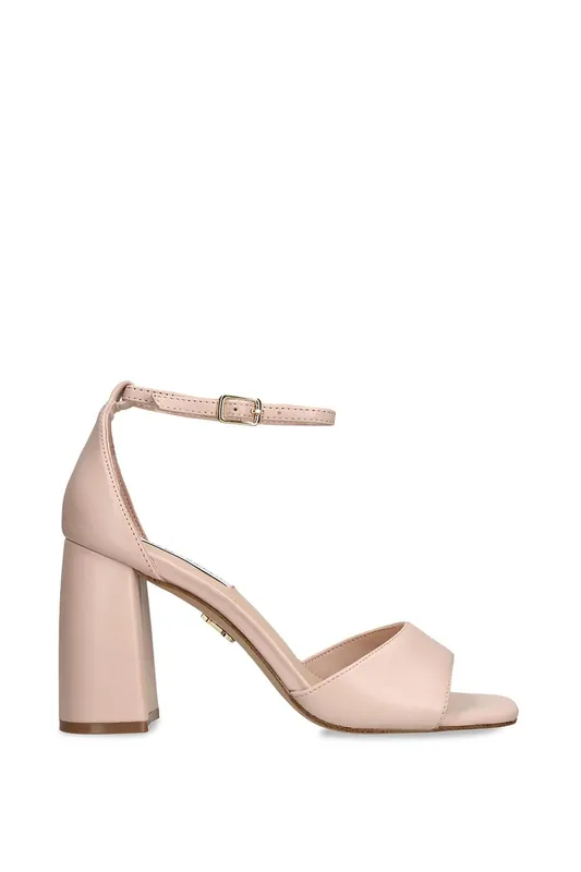 Missty Blush' Leather Heels - STEVE MADDEN
