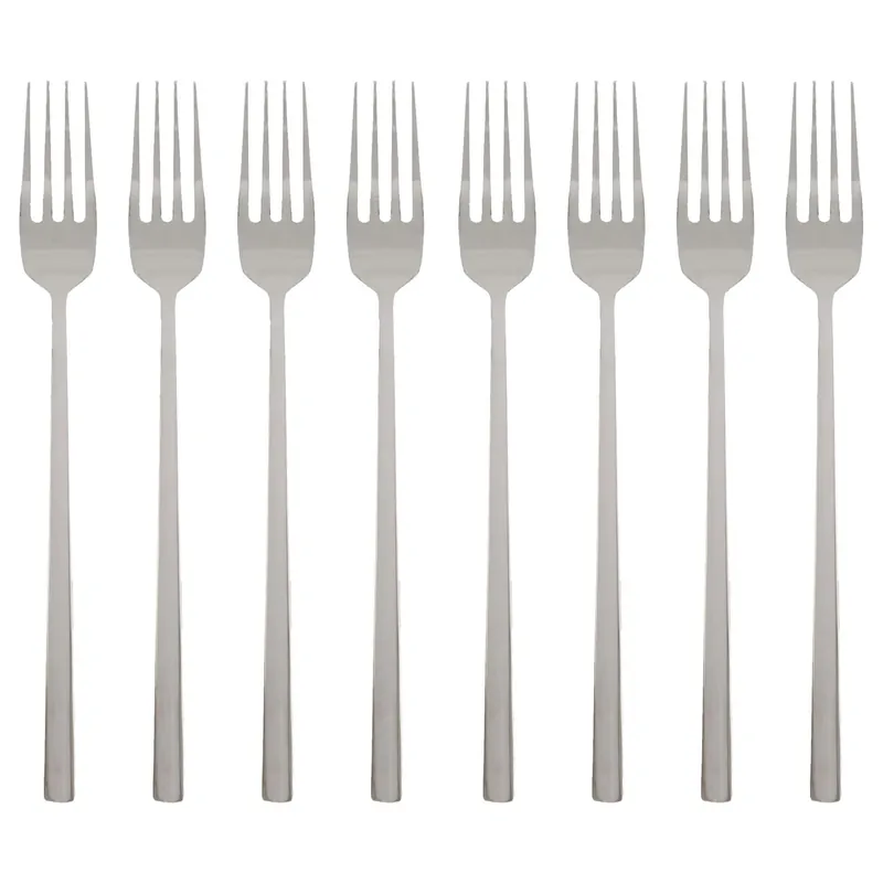 Stainless Steel Dinner Forks - 19.5cm - Pack of 8