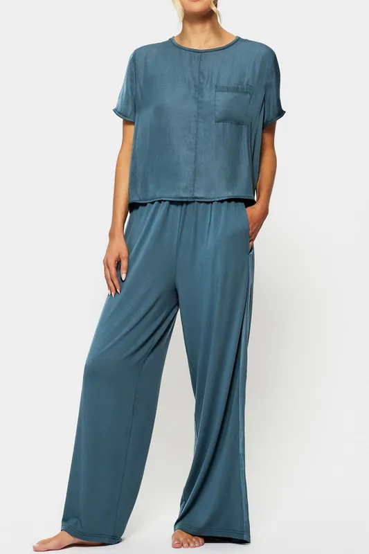 Knickerbox Raye Satin & Jersey T-Shirt