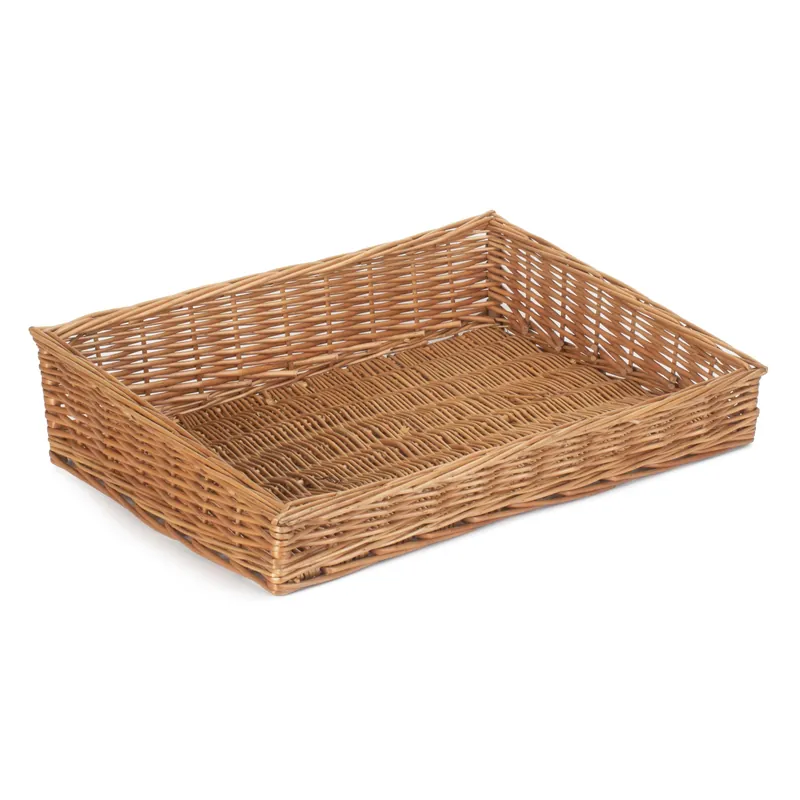 Wicker Flat Display Tray - Red Hamper