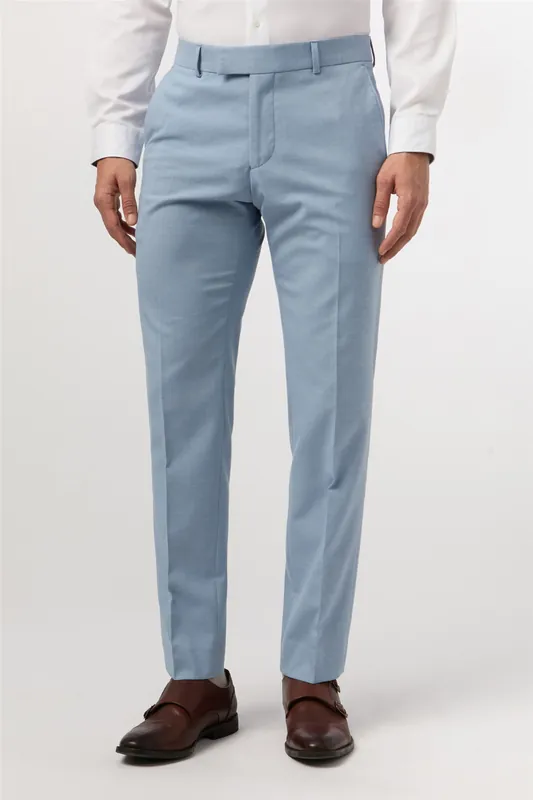 Flat Fronted Slim Fit Suit Trousers - Antique Rogue
