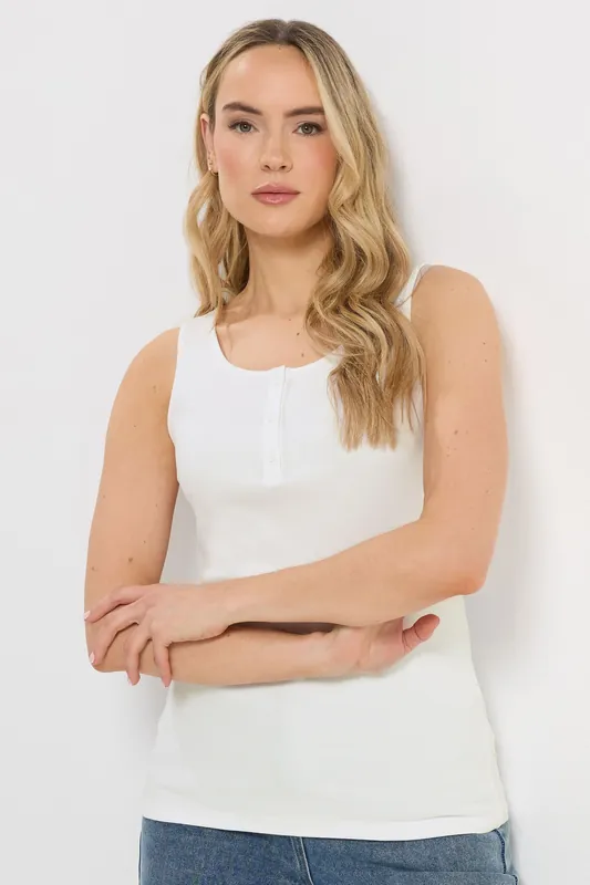 Tall Ribbed Placket Vest - Long Tall Sally