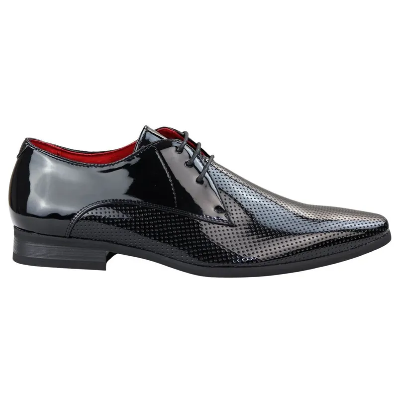 Shoes Smart Formal Perforated Pointed Laced - TruClothing