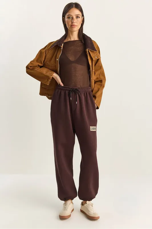 Elastic Waist Jogger Sweatpants - Bianco Lucci