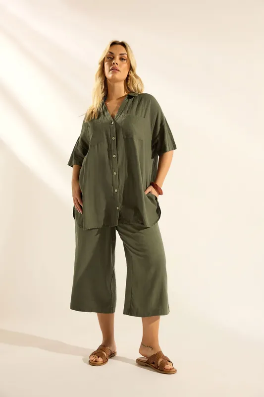 Cropped Linen Trousers - Yours