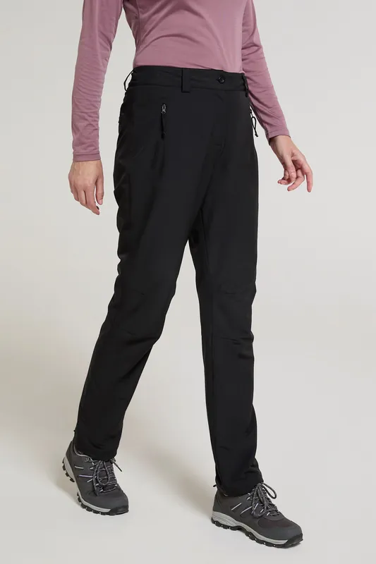 'Arctic II' Thermal Fleece Lined Trouser Warm Stretchy Outerwear Pants - Mountain Warehouse