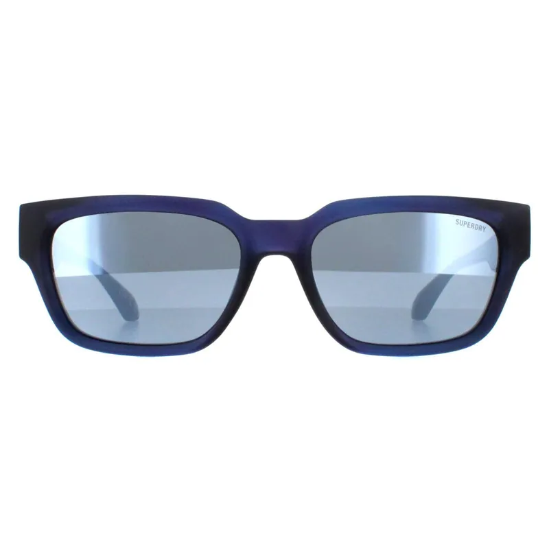 Rectangle Matte Navy Silver Mirror 5004 - Superdry