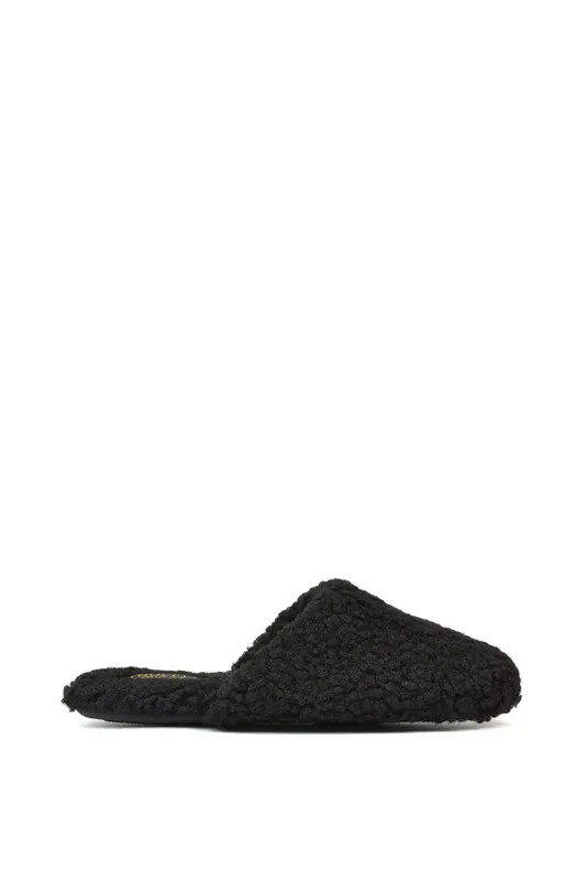 Jody' Cosy Slip On Closed Round Toe Mule Flat Slippers - XY London