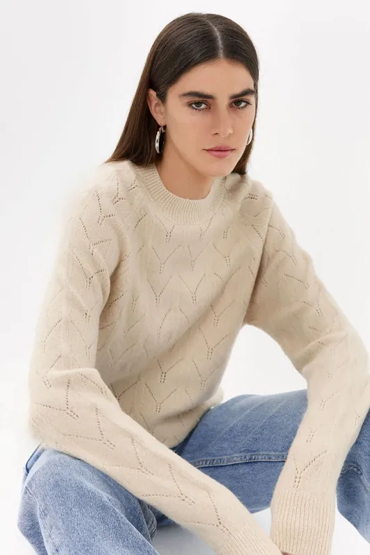 Round Neck Solid Sweater - Hiccup