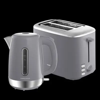 Equip Grey Kettle and Toaster Set - Morphy Richards