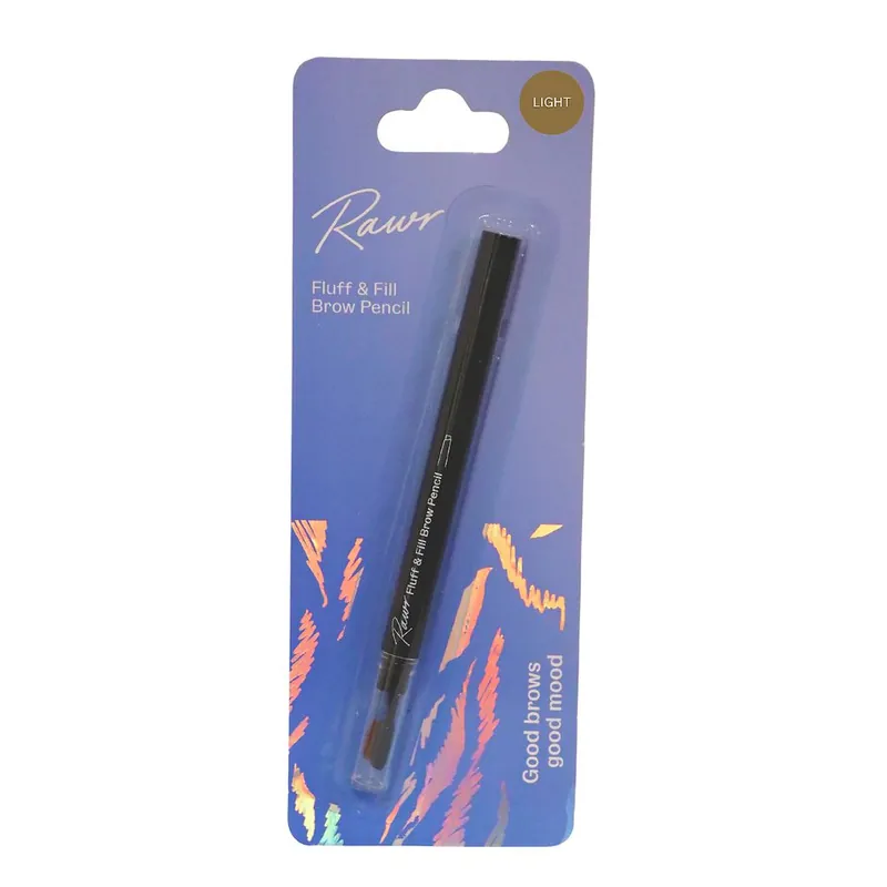 Fluff and Fill Brow Pencil Light Brown - Rawr Beauty