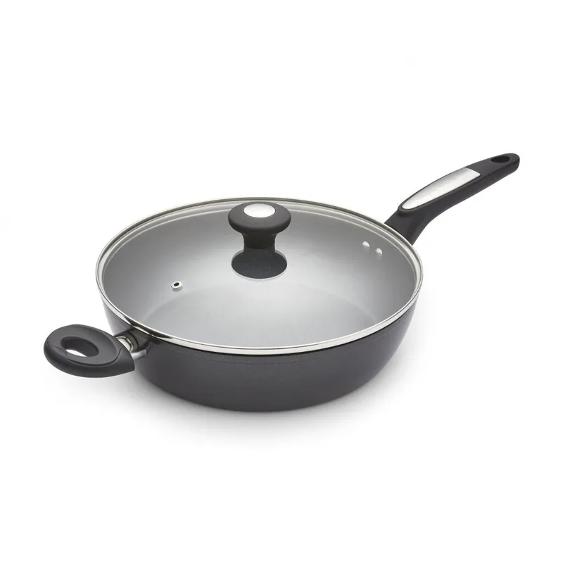28cm Forged Aluminium Lidded Saute Pan - Morphy Richards
