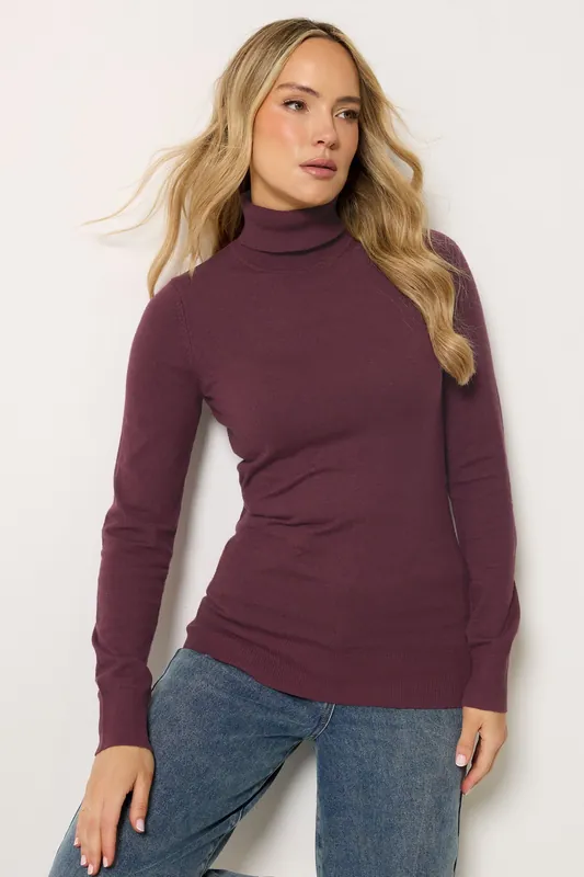 Tall Knitted Roll Neck Jumper - Long Tall Sally